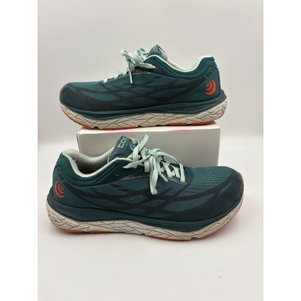 Topo Athletic Magnifly 3 Emerald Sky Zero Drop Running Shoes Womens 8.5